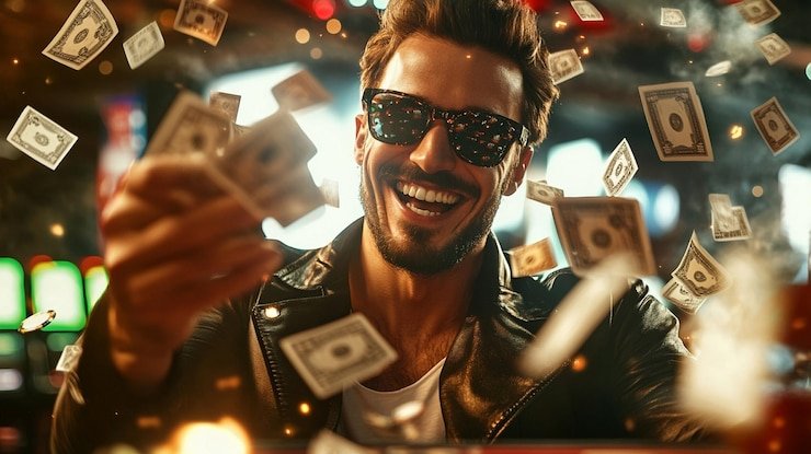 Live blackjack hand being dealt on Captain's Bounty table